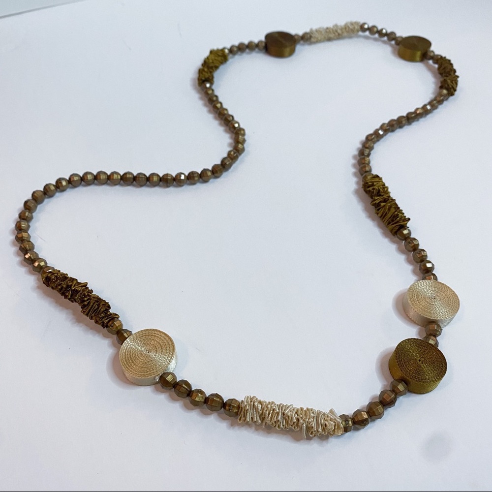 One of a Kind Beaded Boho Necklace